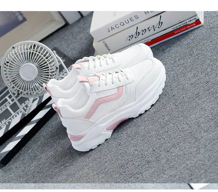 Fashionable Women's White Sneakers - 2020 Korean Style