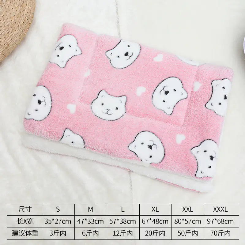 Universal Pet Bed Mat for Cats and Dogs - Thick Blanket