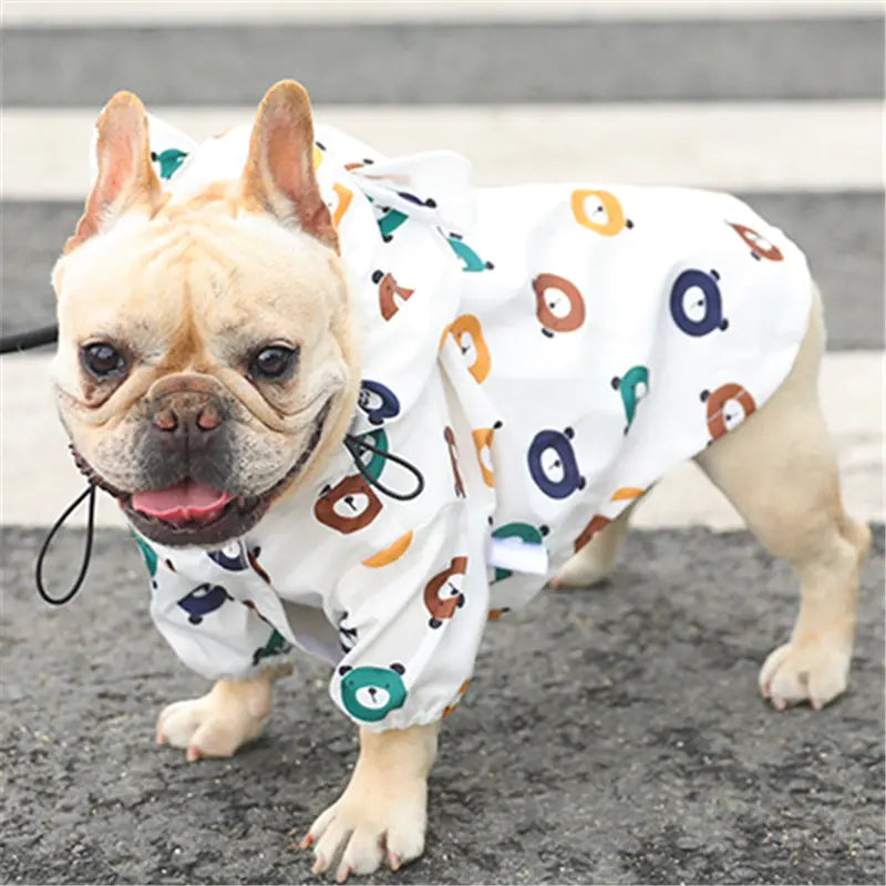 Bulldog Raincoat for Puppies - Waterproof Summer Wear
