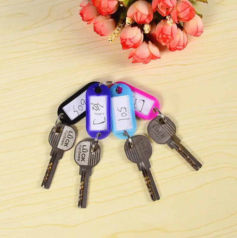 Wholesale PE Colored Plastic Key Tags for Luggage