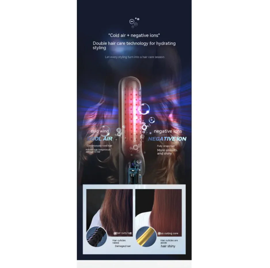 Cold Air Hair Straightening Clamp