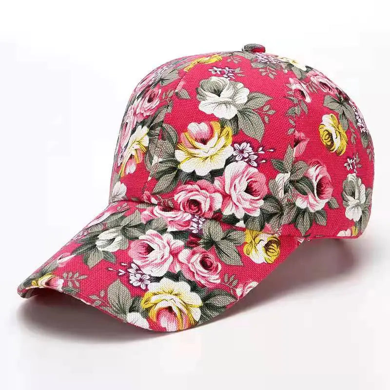 Floral Baseball Hat for Women's Casual Fashion