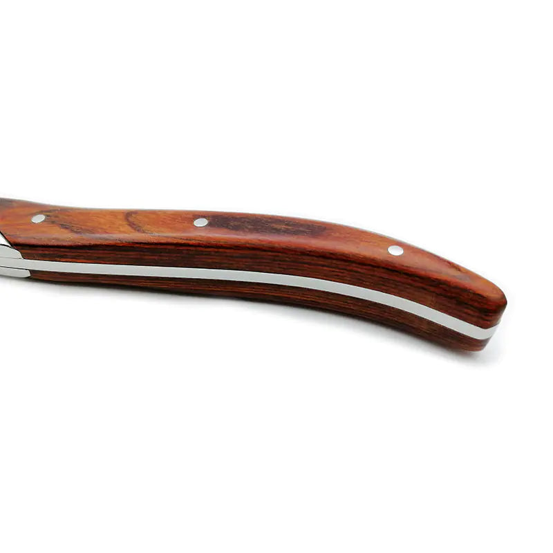Rosewood Handle Steak Knife Set for Western Dining