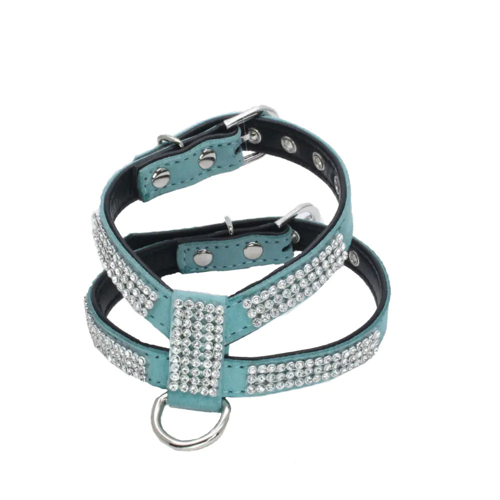 "Teddy Poodle Harness with Rhinestones for Small Dogs"