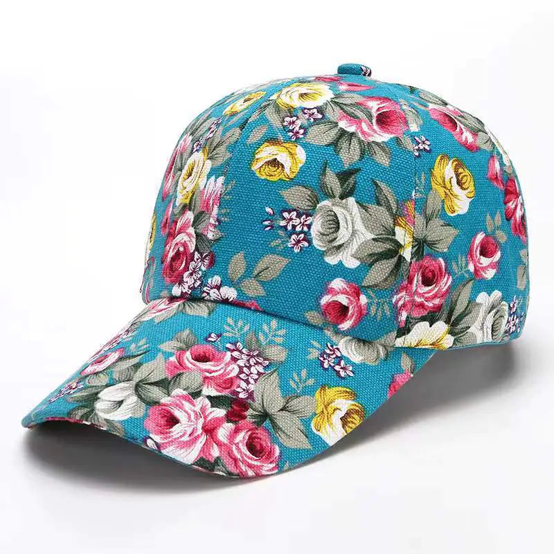 Floral Baseball Hat for Women's Casual Fashion