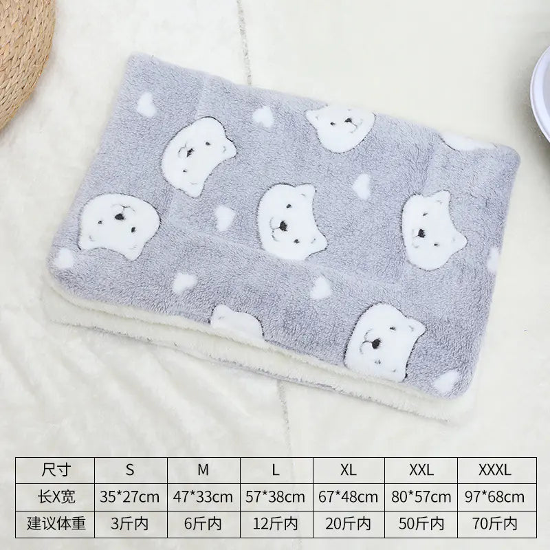 Universal Pet Bed Mat for Cats and Dogs - Thick Blanket