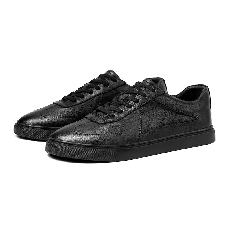Breathable Black Sneakers for Men's Spring Sports