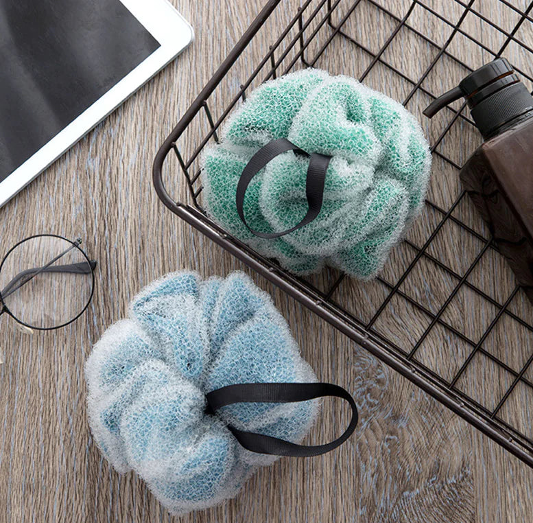 Large Double-Net Bath Ball for Exfoliating Shower Use