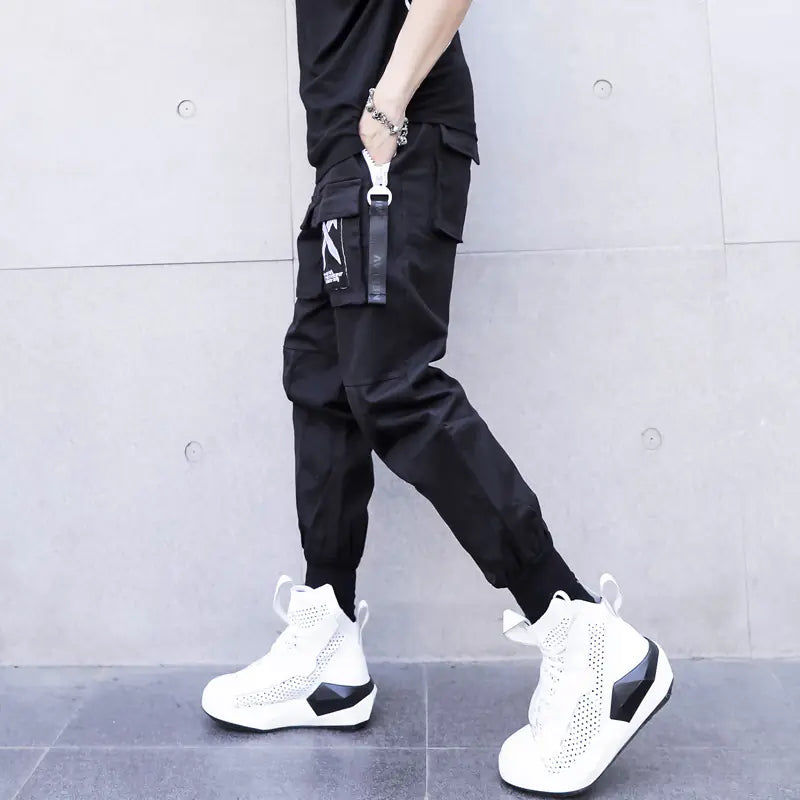 Stylish Multi-Pocket Cargo Pants with Zippers