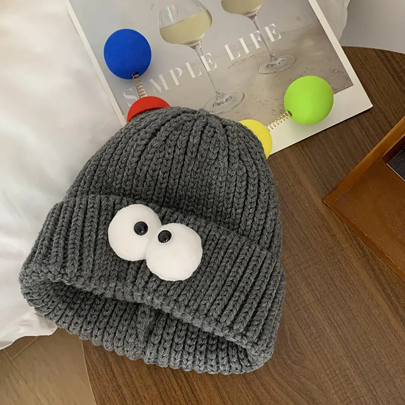 Funny Couple Knitted Hat for a Slimmer Face Look
