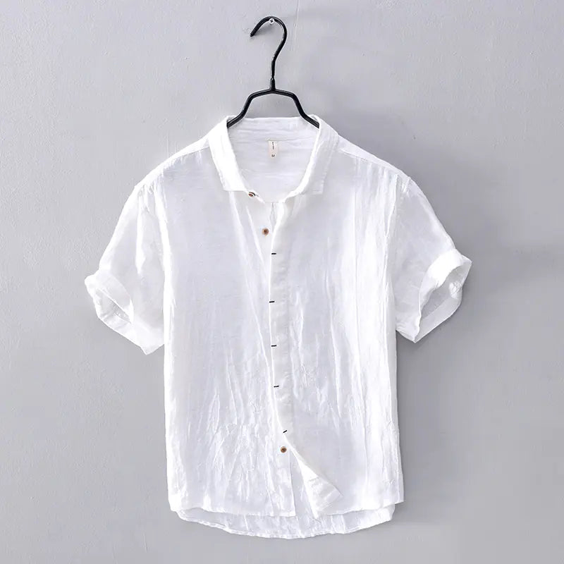 Men's Lightweight Plain Oxford Short Sleeve Shirt