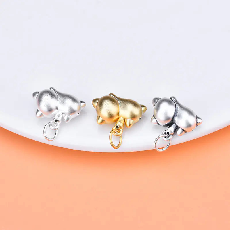 Charming Eskimo Doll Pendant in 925 Silver Jewelry