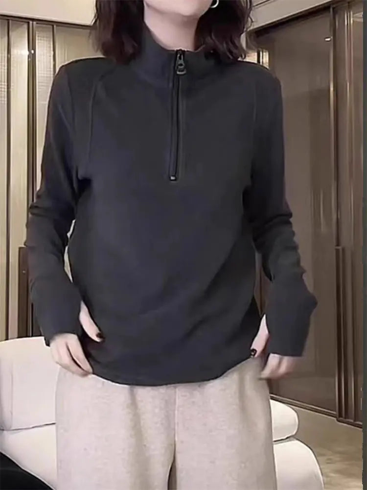 Women's Fleece Base Half Zip Top