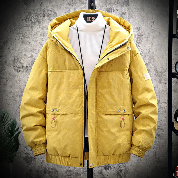 Winter Camouflage Hooded Short Jacket for Students