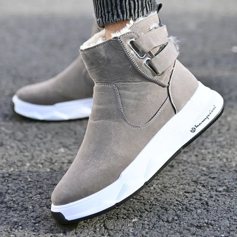 Thick-Soled Snow Boots with Velvet Cotton Lining