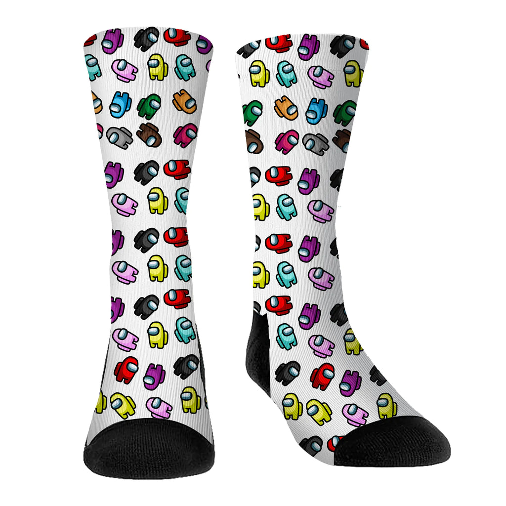 Among Us Plush Knee-High Christmas Socks with Print