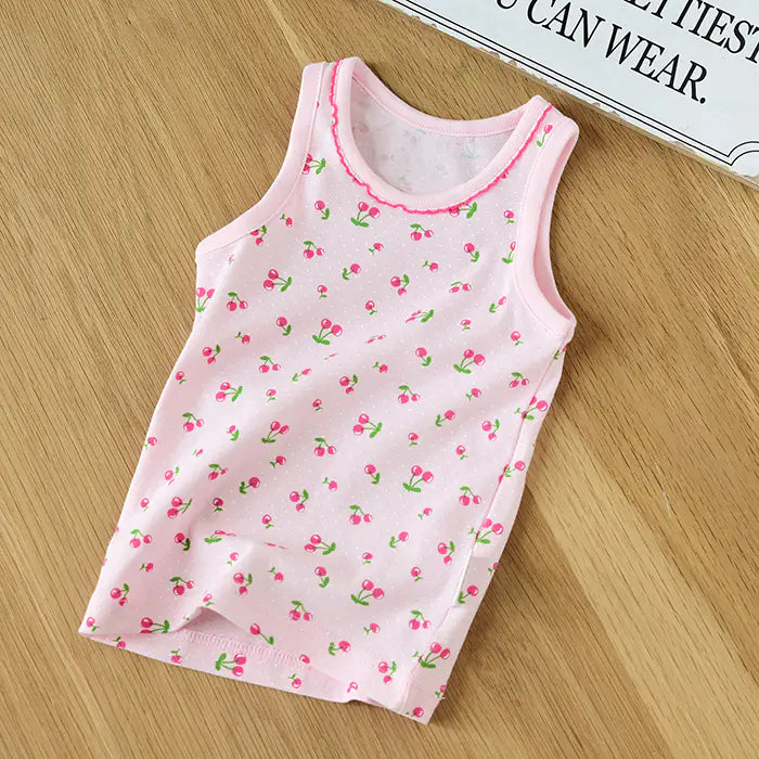 New Seasonal Knit Cotton Vest for Girls