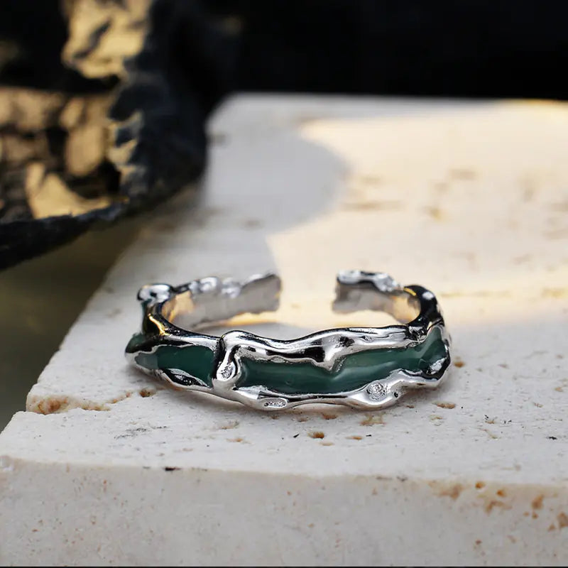 Special-Shaped Epoxy Index Finger Ring for Women