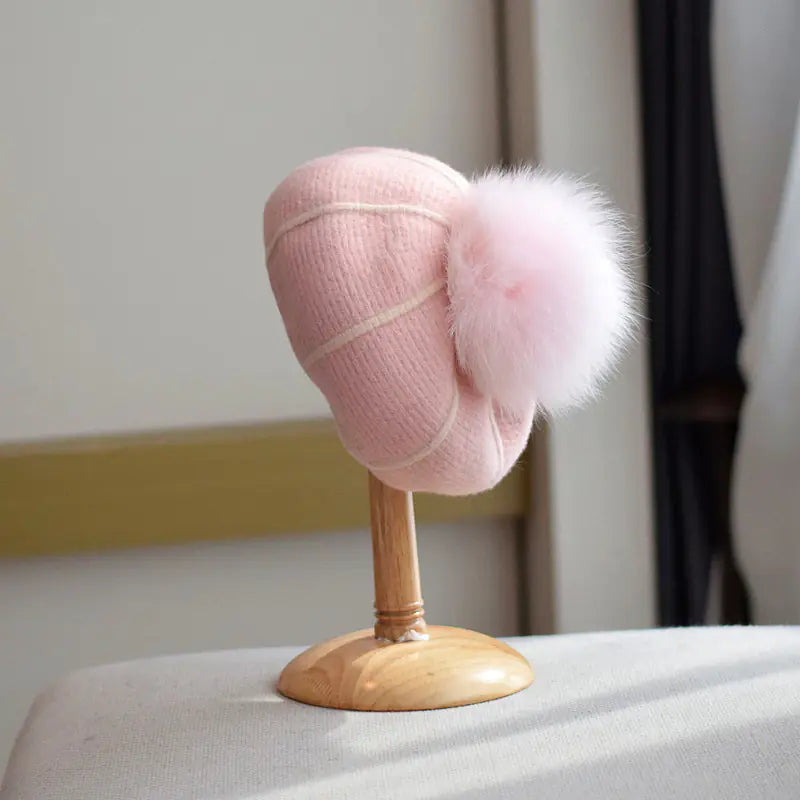 Pumpkin Wool Beret for Women in Autumn & Winter