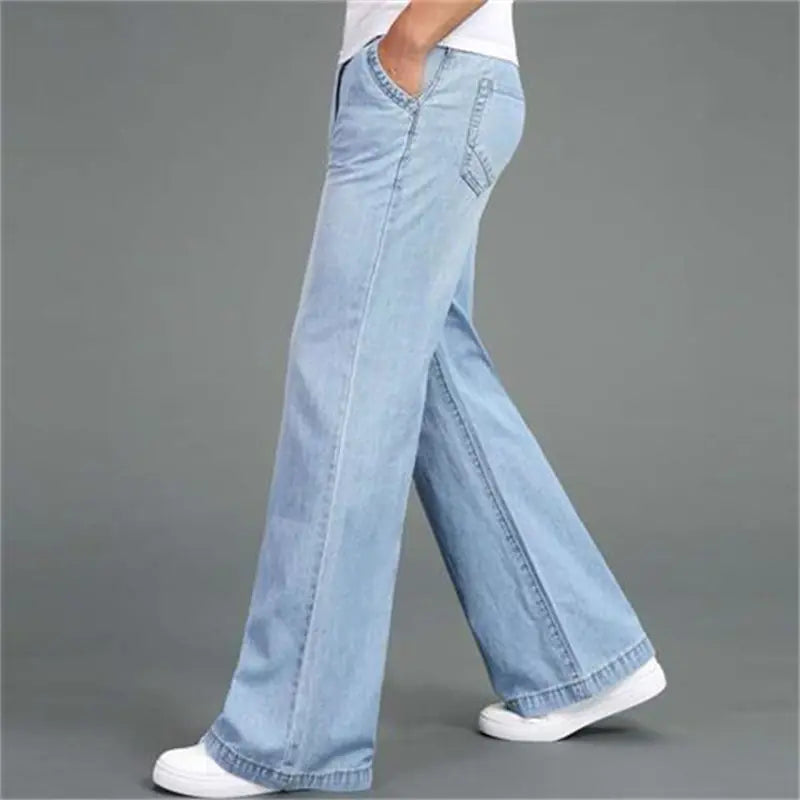 Men's Wide-leg Flared Straight-leg Jeans