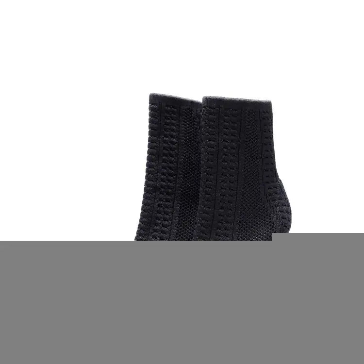Stylish High Heel Short Boots with Peep-Toe Design