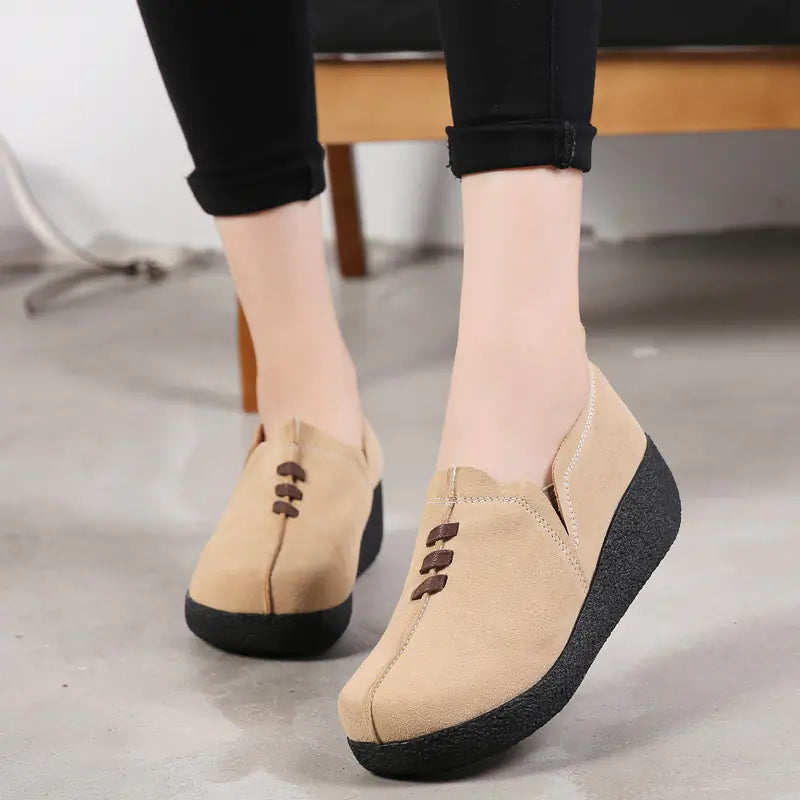 New Women's Thick Sole Platform Rocking Shoes