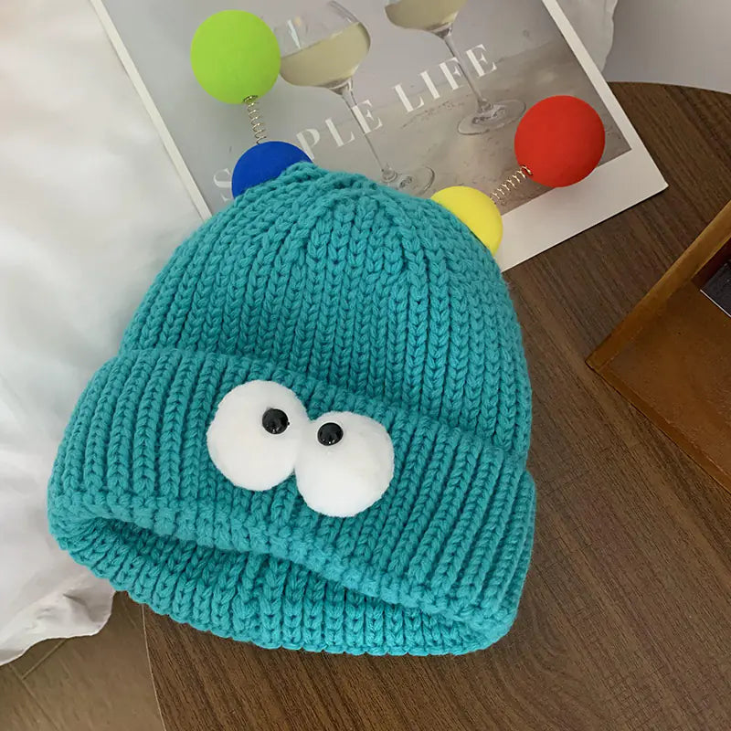 Funny Couple Knitted Hat for a Slimmer Face Look