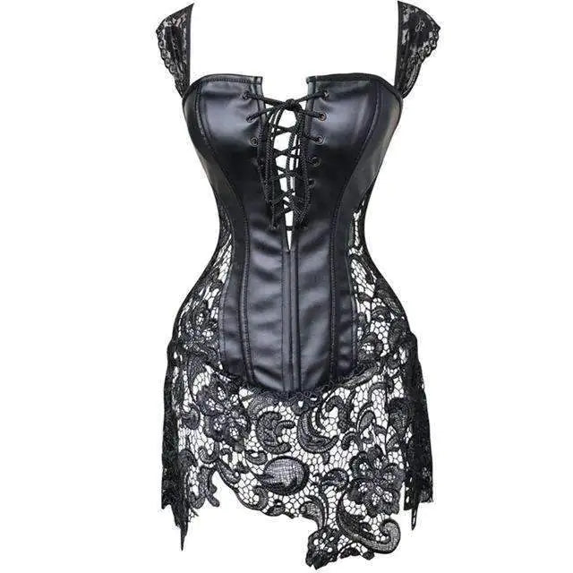 Lace Shaping Bodysuit and Lingerie Set