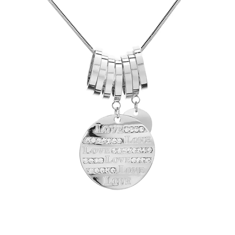 Fashion Long Necklace with Creative English Pendant