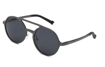 Aluminum Magnesium Vintage Round Polarized Sunglasses