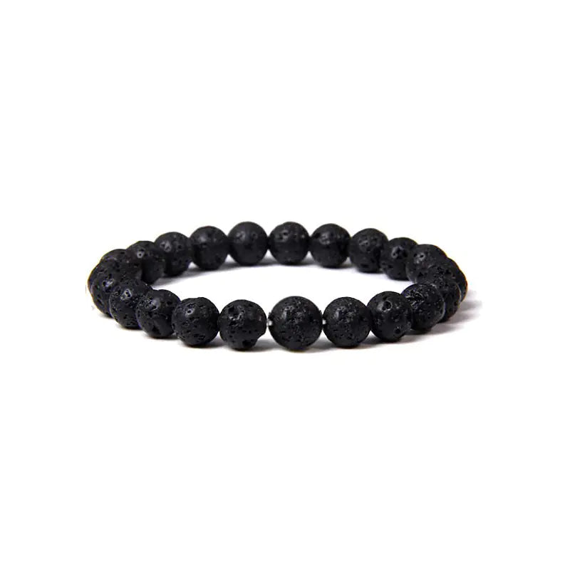 8mm Tigereye Iron Ore Yoga Stretch Bracelet for All