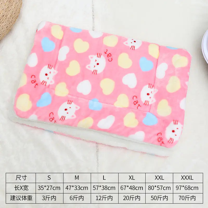 Universal Pet Bed Mat for Cats and Dogs - Thick Blanket