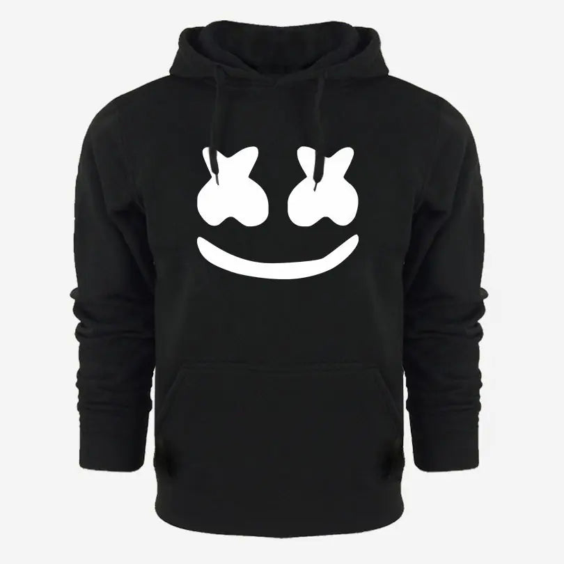 Custom Men's Casual Hoodie with Smiley Print