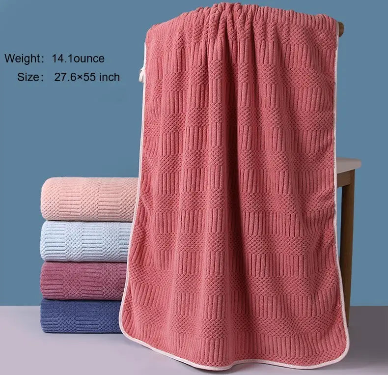 Large Absorbent Quick Dry Bath Towel - Soft & Comfortable
