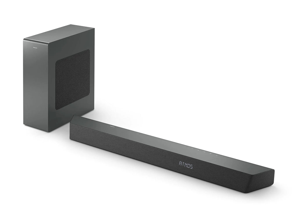PHILIPS B8507B 3.1-Channel Soundbar with Wireless Subwoofer and Dolby Atmos - Black