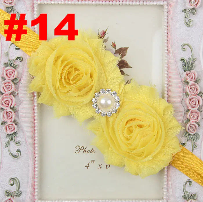 Popular Children's Headband with Pearl and Floral Design