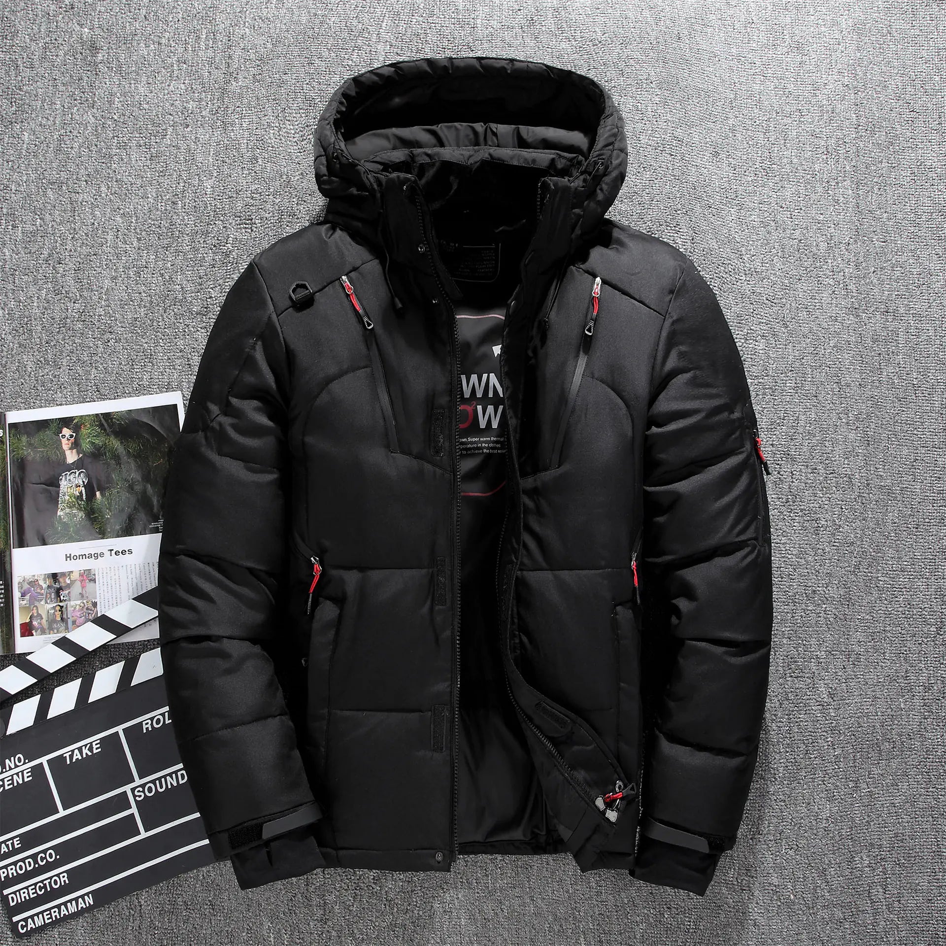 Hooded Jacket Down Coat for Men and Women