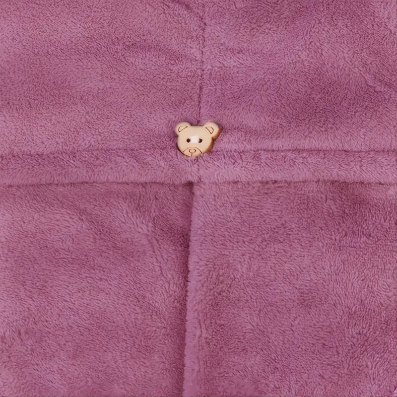 Coral Fleece Hair Drying Cap - Soft & Absorbent