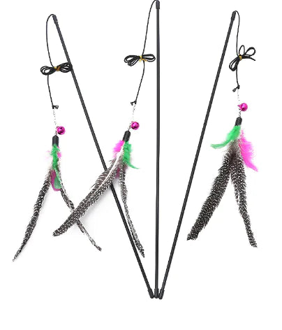 Quality Cat Toy with Cute Feather Bird Design