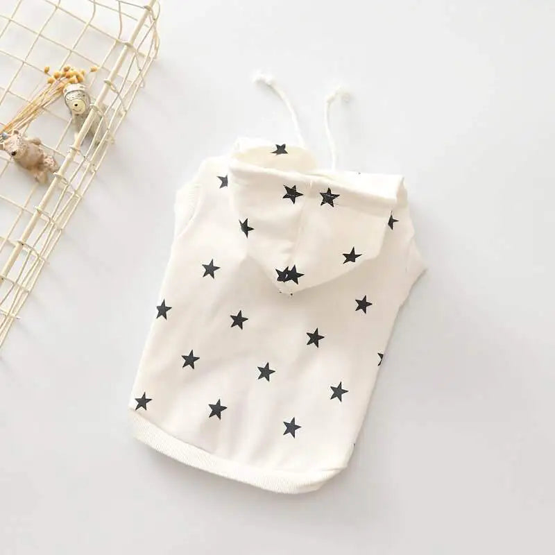 Printed Hooded Sweater for Small and Medium Dogs