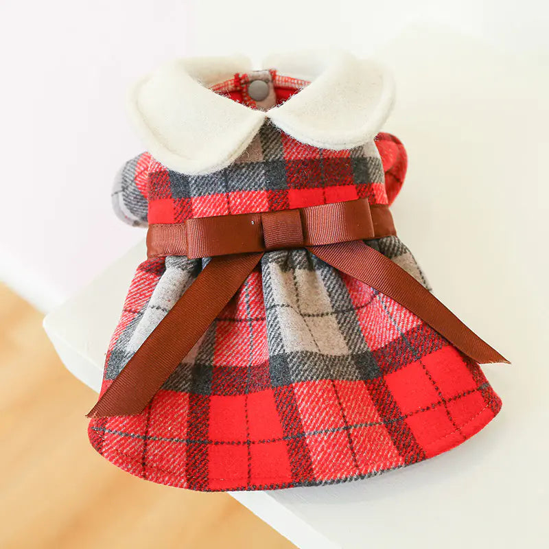 Tartan Princess Doll Collar Set for Students