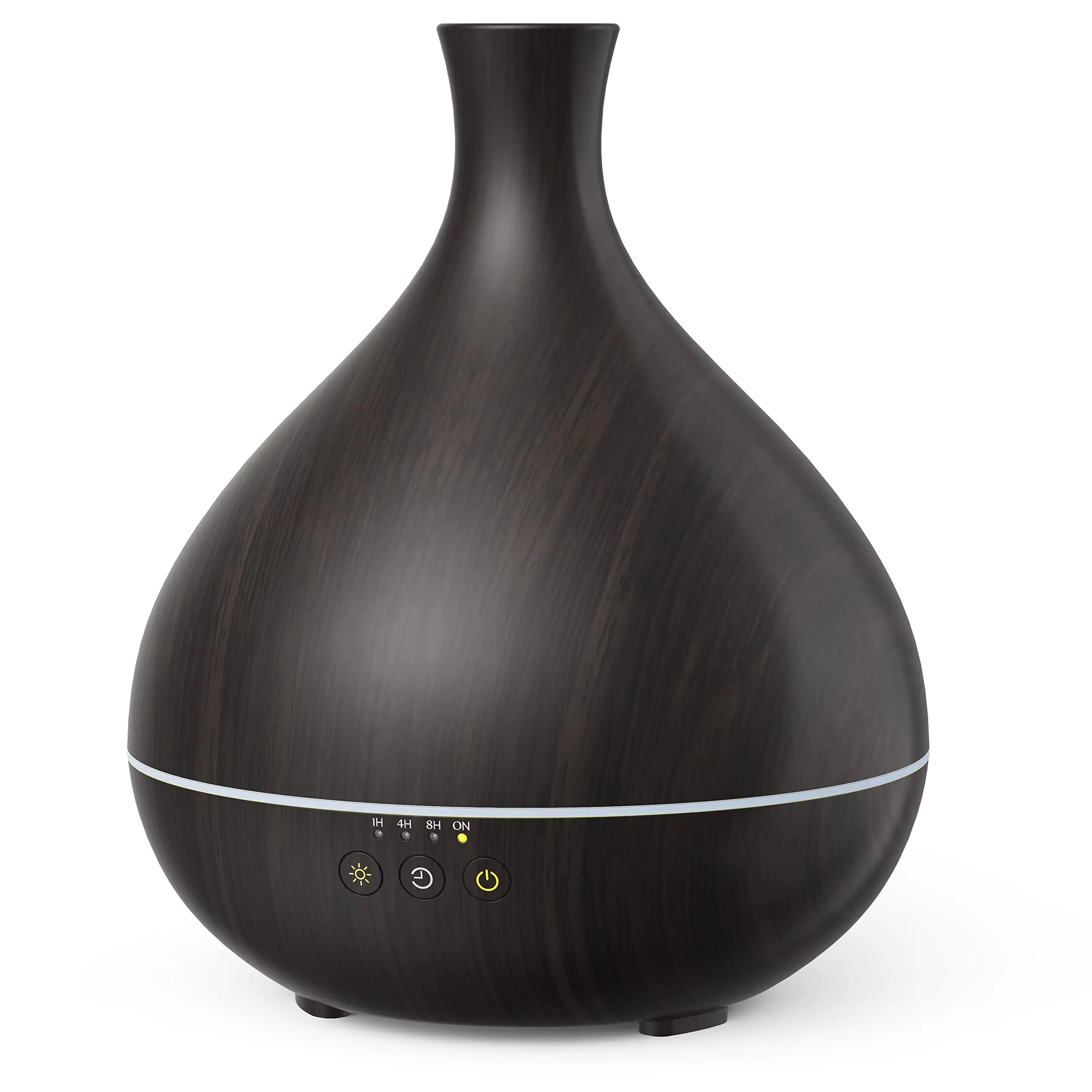 Essential Oil Diffuser 500ml Aromatherapy Diffuser Large Capacity Cool Mist Humidifier Dual Mist Mode with Smart Timer Auto Shut-Off Whisper Quiet (Dark Brown)