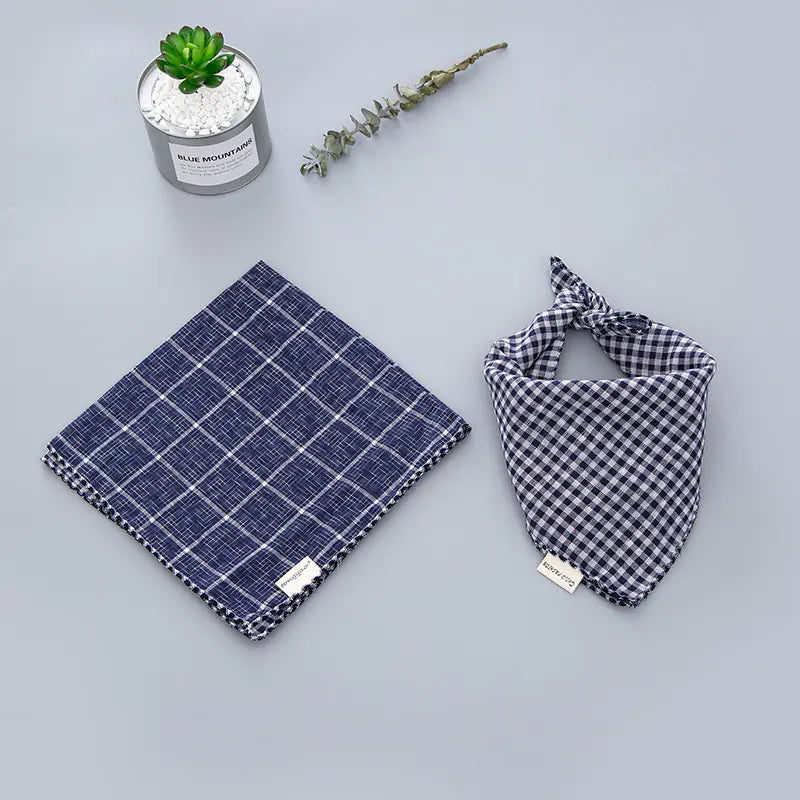 Double-sided Dog Turban Birthday Gift Water Bib