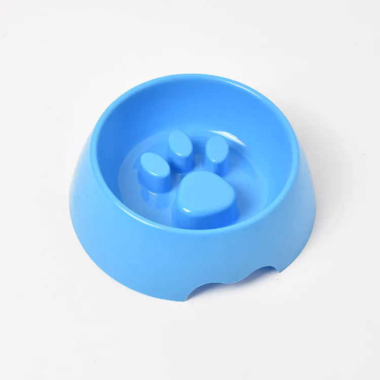 Thickened Plastic Anti-Choke Slow Feed Dog Bowl