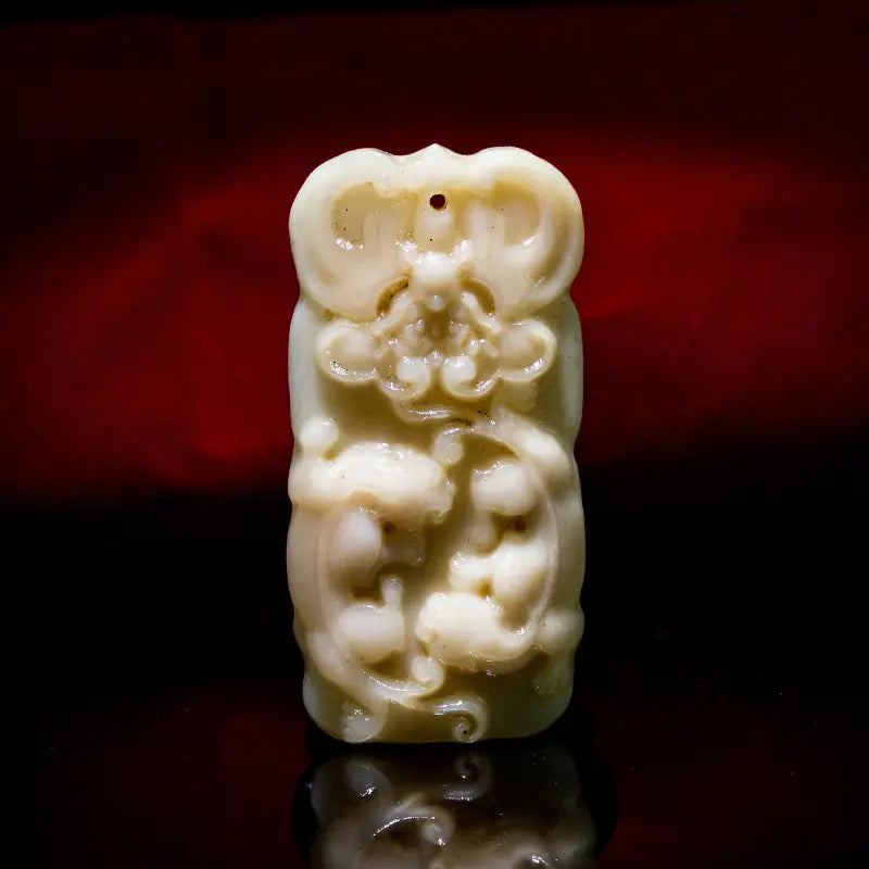 Natural Camel Bone Carved Buddha Amulet Pendant Accessory