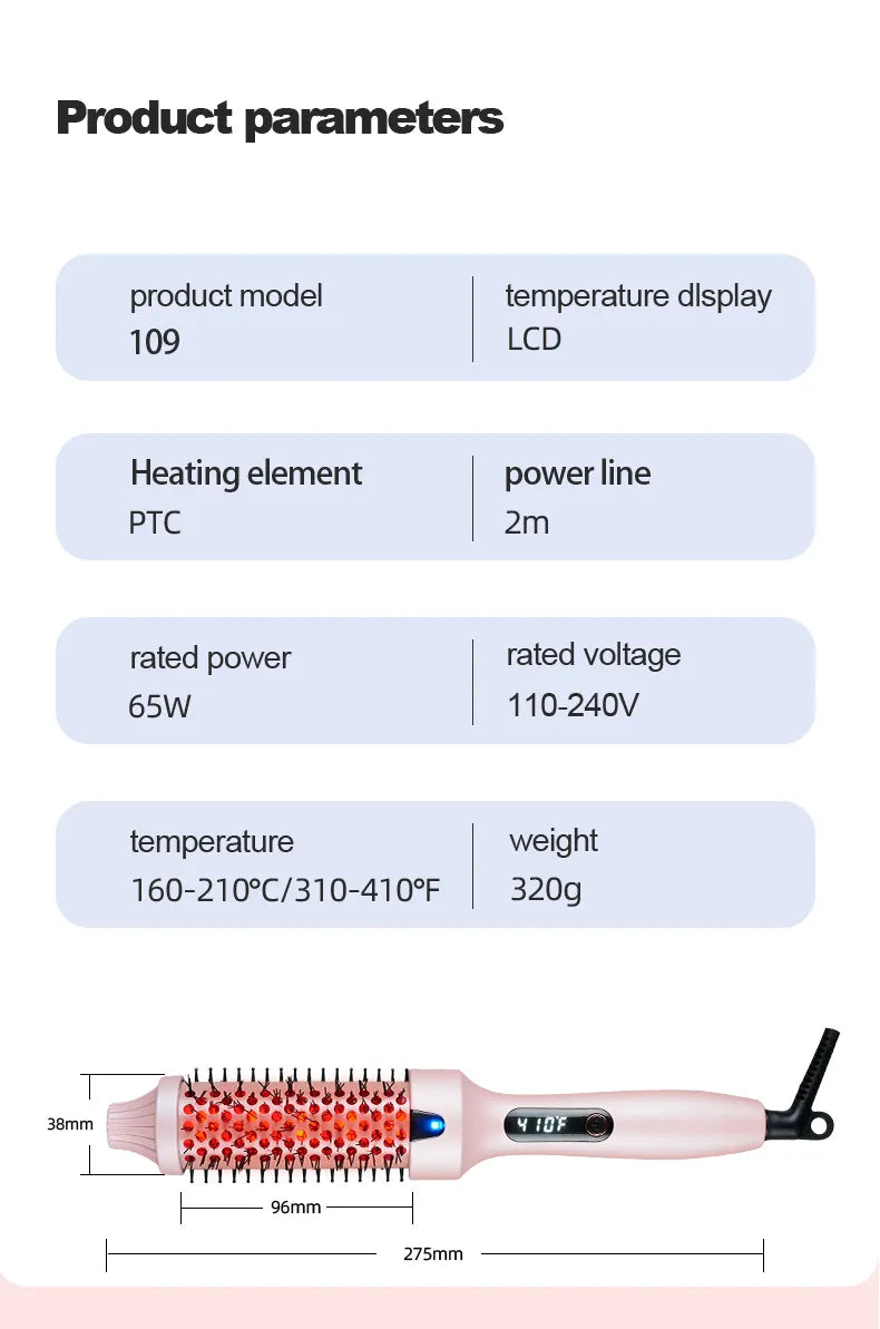 Portable Electric Straightening & Curling Comb
