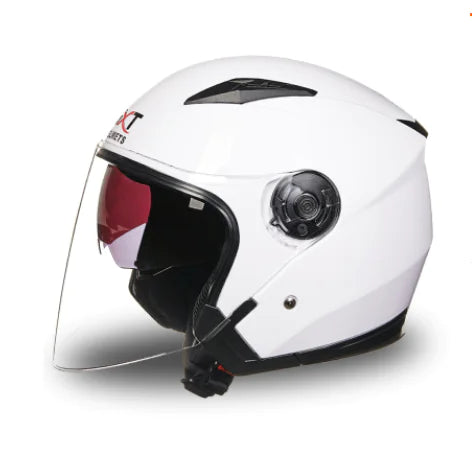 Men's and Women's Motorcycle Half-Face Helmet with UV Protection