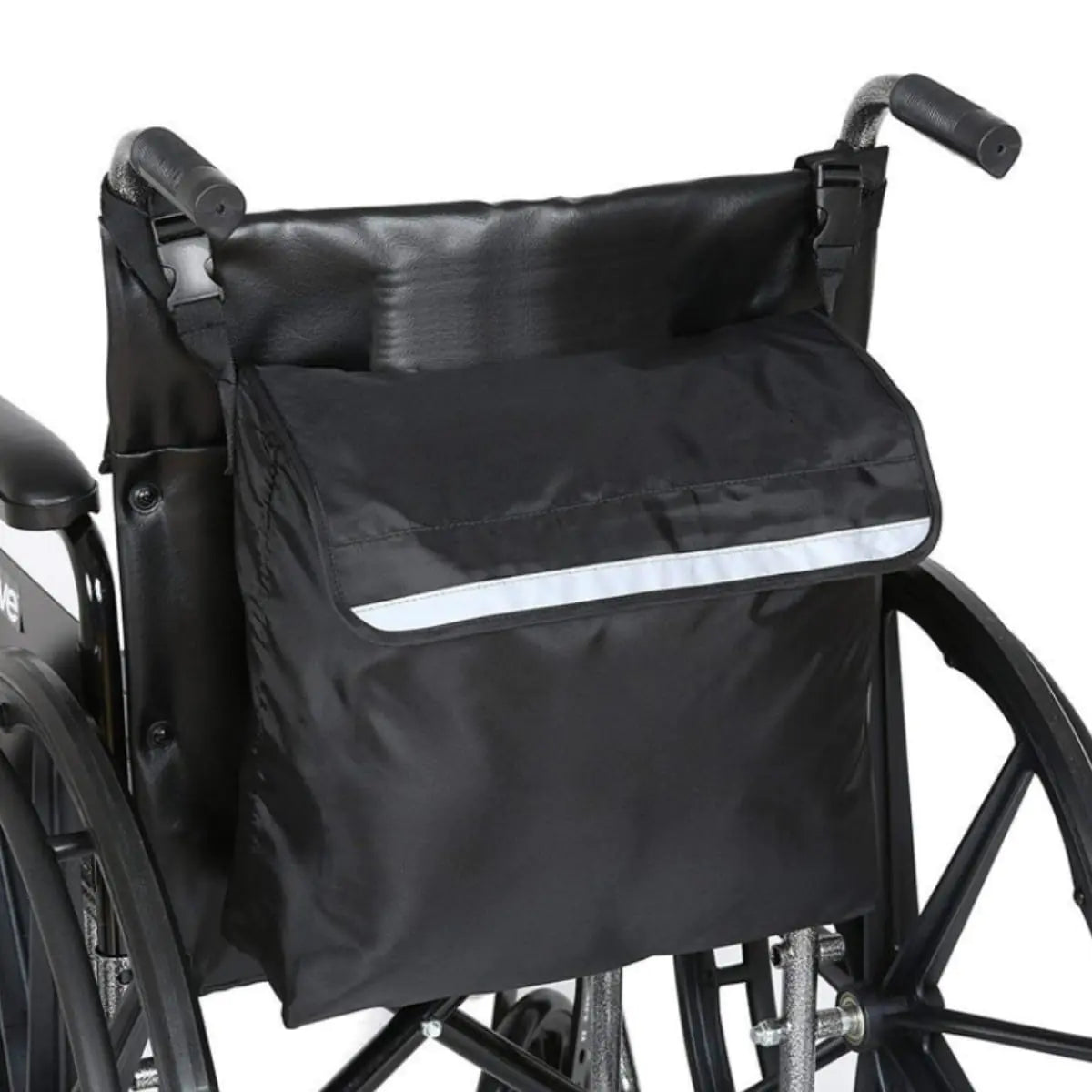 Wheelchair Pouch Bag Waterproof Wheelchair Backpack Pockets Wheelchair Bags to Hang on Back Rollator Bag Carry Accessories Storage Bag