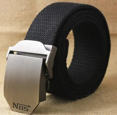 Men's Custom Thick Canvas Tactical Belt for Outdoors