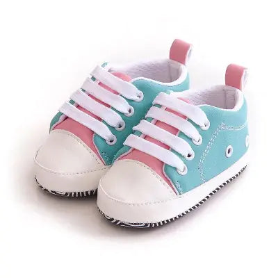 Baby Casual Canvas Shoes with Non-Slip Soft Sole (0-9M)